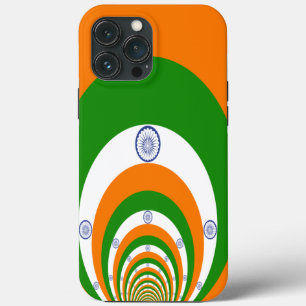 Indische Flagge Kaleidoskop: Endlose Einheit & Pat iPhone 13 Pro Max Hülle
