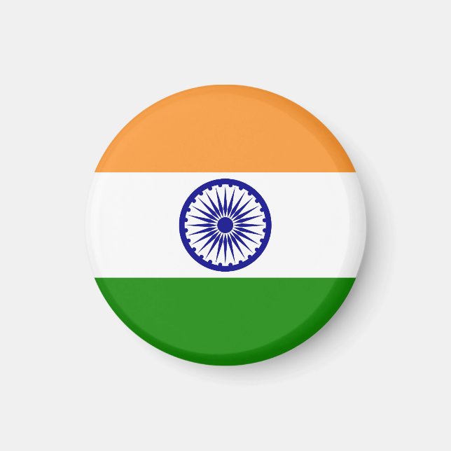 Indische Flagge Magnet (Vorne)