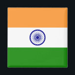 Indische Flagge Magnet<br><div class="desc">Anpassbare World Flag Produkte - Bitte fühlen Sie sich frei,  Ihren eigenen Text hinzuzufügen.</div>