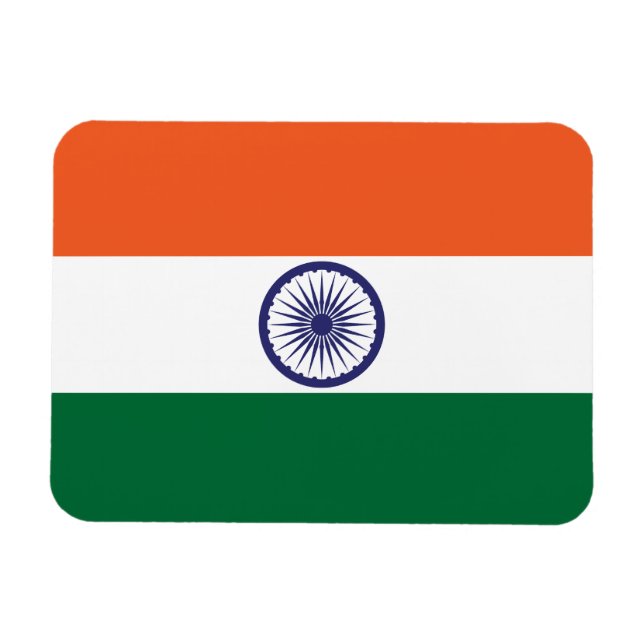 Indische Flagge Magnet (Horizontal)