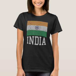 Indische Flagge mit Ashoka Chakra Desi Ind T-Shirt