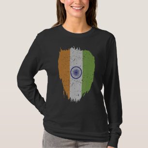 Indische Flagge mit Ashoka Chakra Desi Ind T-Shirt