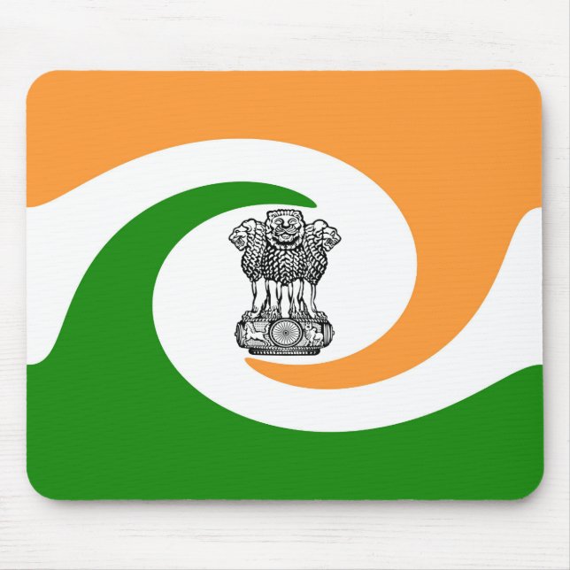 Indische Flagge Mousepad (Vorne)