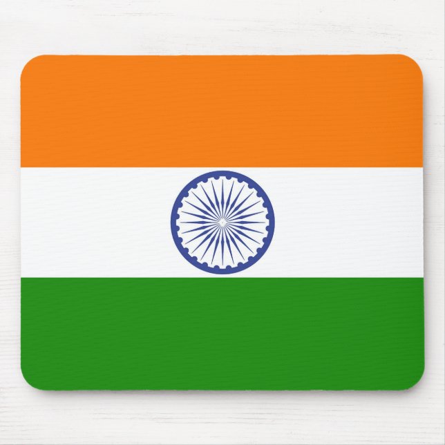 Indische Flagge Mousepad (Vorne)