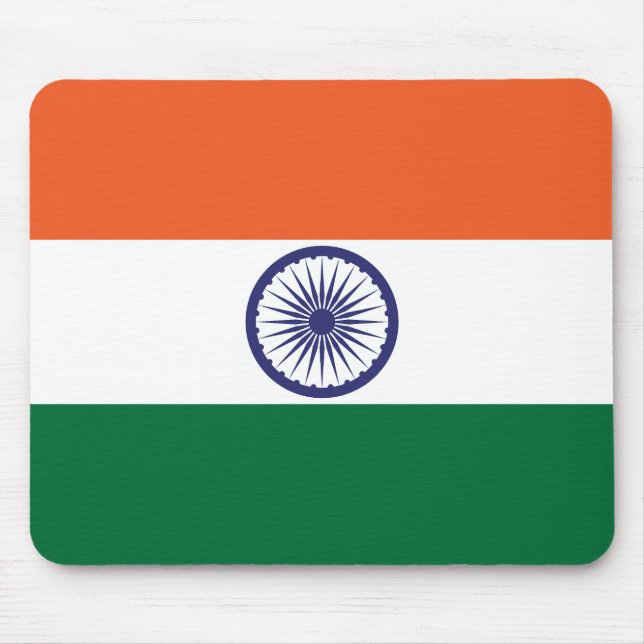 Indische Flagge Mousepad (Vorne)