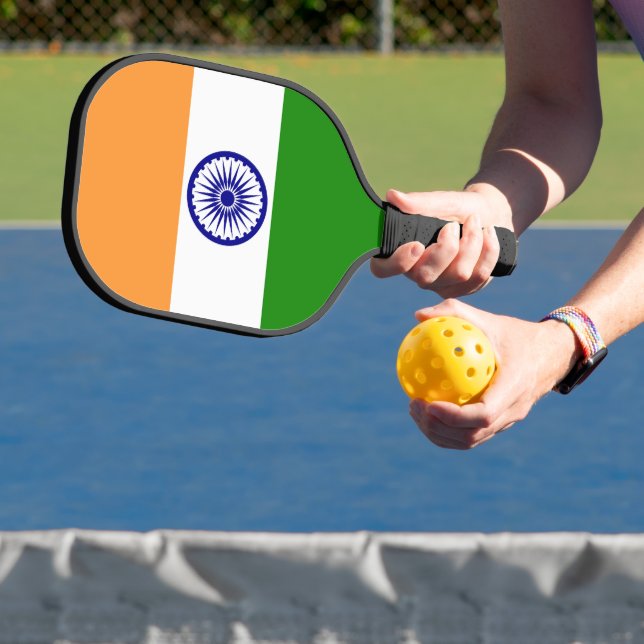Indische Flagge Pickleball Schläger (InSitu)
