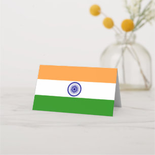 Indische Flagge Platzkarte