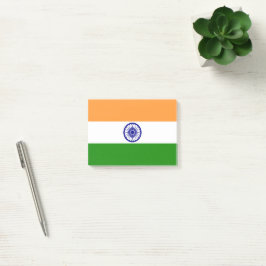 Indische Flagge Post-it Klebezettel