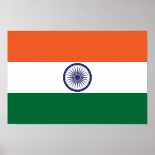 Indische Flagge Poster