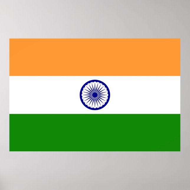 Indische Flagge Poster (Vorne)