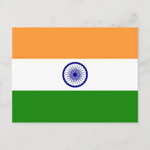Indische Flagge Postkarte