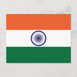 Indische Flagge Postkarte