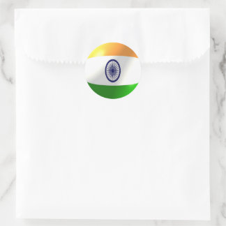 Indische Flagge Runder Aufkleber