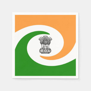 Indische Flagge Serviette