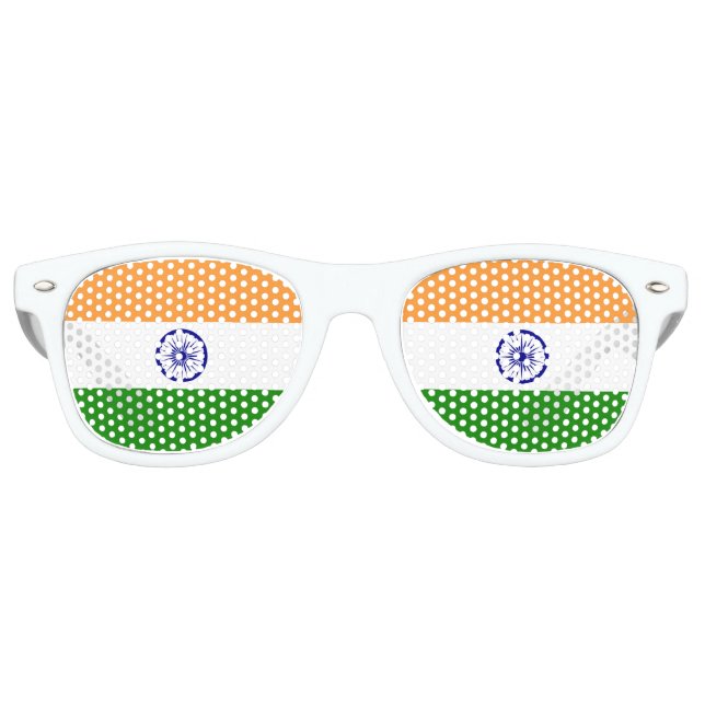 Indische Flagge Sonnenbrille (Vorderseite)