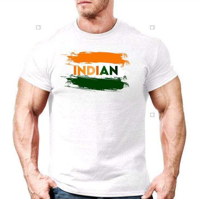 Indische Flagge T-Shirt (Von Creator hochgeladen)