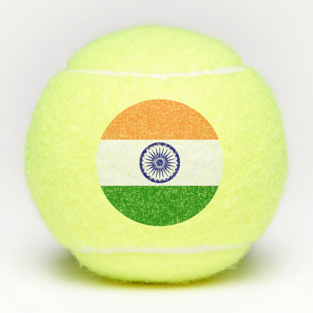 Indische Flagge Tennisbälle (Vorderseite)