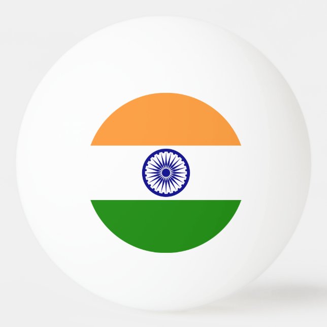 Indische Flagge Tischtennisball (Vorderseite)