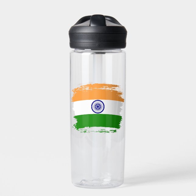 Indische Flagge Trinkflasche (Vorderseite)