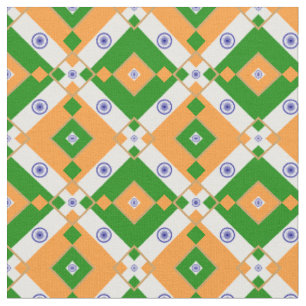 Indische Flagge und Indien Trendy Fabric Mode Stoff