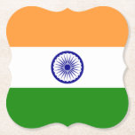 Indische Flagge Untersetzer<br><div class="desc">Anpassbare World Flag Produkte - Bitte fühlen Sie sich frei,  Ihren eigenen Text hinzuzufügen.</div>