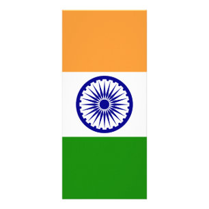 Indische Flagge Werbekarte