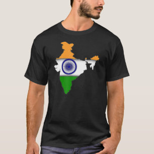 Indische Flaggenfarben Land Indisches Asien C T-Shirt