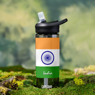 Indische Flasche, patriotische indische Flagge Trinkflasche