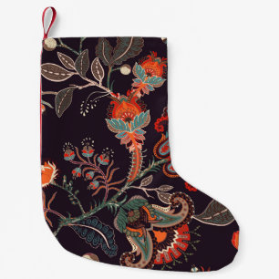 Indische Flora Big Seamless Natur Kleiner Weihnachtsstrumpf