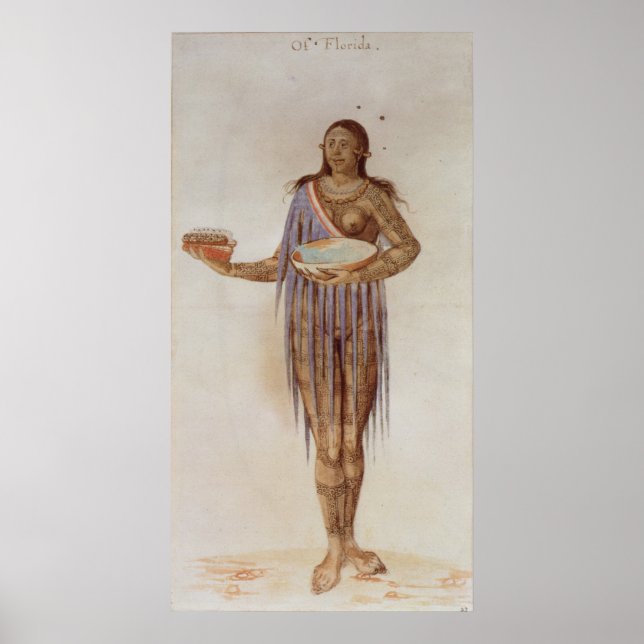 Indische Frau in Florida Poster (Vorne)