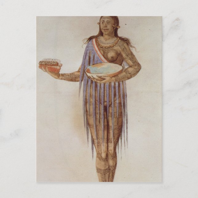 Indische Frau in Florida Postkarte (Vorderseite)