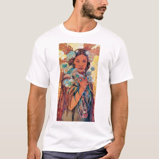 Indische Frau, Mucha T-Shirt (Vorderseite)