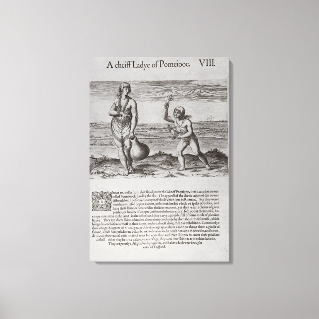 Indische Frau und junges Mädchen Leinwanddruck (Vorderseite)