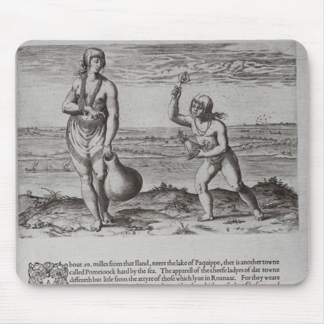 Indische Frau und junges Mädchen Mousepad (Vorne)