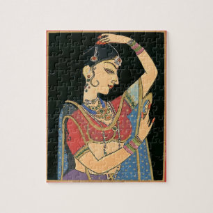 Indische Frau, Vintager Stil Puzzle