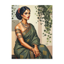 Indische Frauenkunst Kunst Portrait Wall Art
