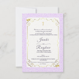 Indische Ganesha-Hochzeitseinladung Einladung