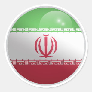 Indische Glossy Circle Flag Runder Aufkleber