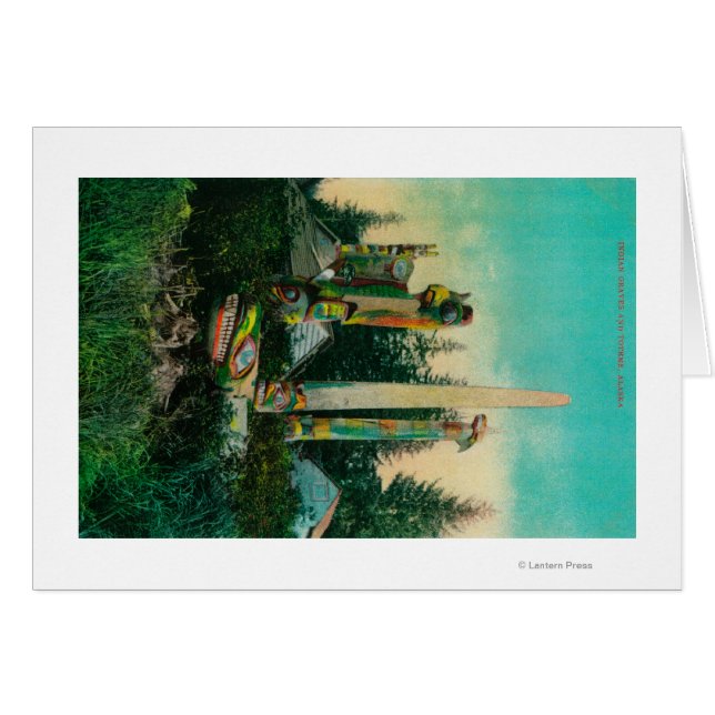 Indische Gräber und Totems im Staat Alaska (Vorderseite (Horizontal))