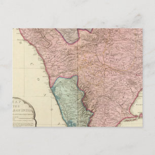 Indische Halbinsel Süd Postkarte