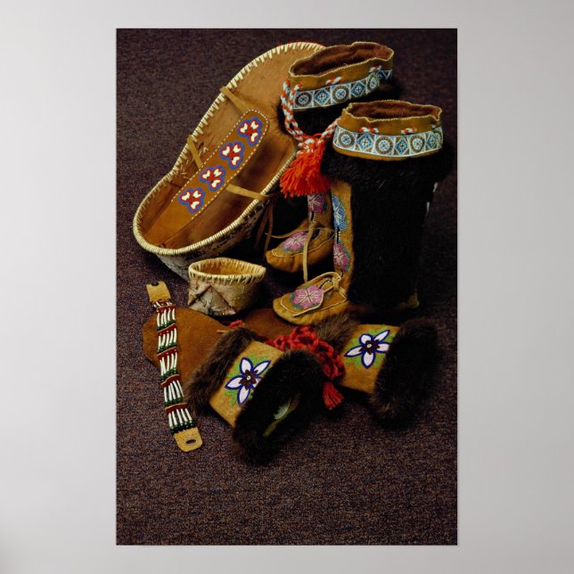 Indische Handwerkskunst von Athabaskan-Amerikanisc Poster (Vorne)