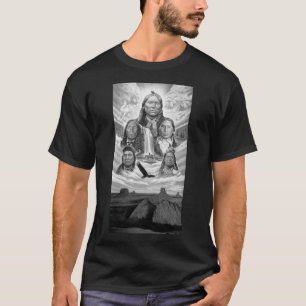 Indische Häuptlinge malen Indianermassen Schwarz T-Shirt