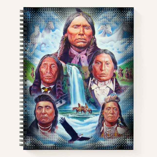 Indische Häuptlinge-Uni regiert Notizbuch (Vorderseite)