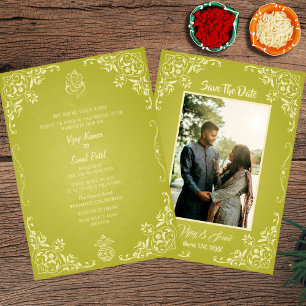 Indische Hindu Hochzeitseinladung mit individuelle Einladung