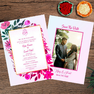 Indische Hindu Hochzeitseinladung mit individuelle Einladung
