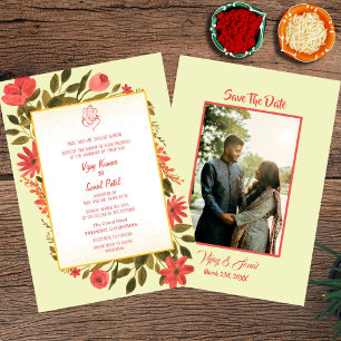 Indische Hindu Hochzeitseinladung mit individuelle Einladung