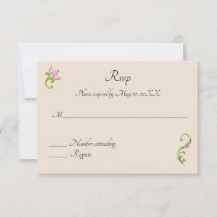 Indische Hindu-Pfau-Hochzeitseinladung Rsvp Karte