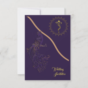 Indische hinduistische Hochzeitseinladung Einladung