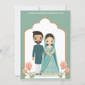 indische Hochzeit Einladung