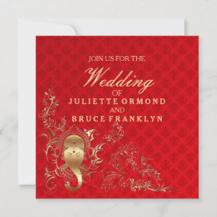 Indische Hochzeit - Einladungskarte Einladung